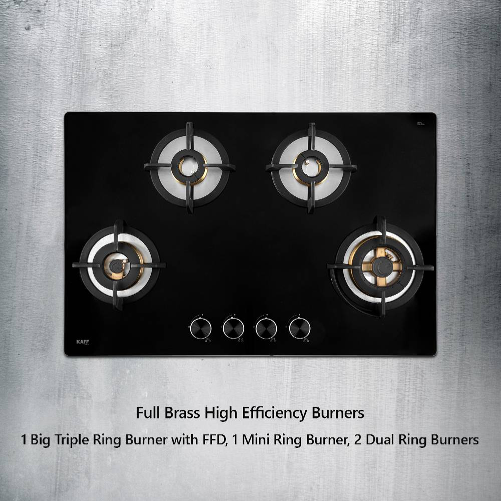 Buy KAFF BLH 804 Tempered Glass Top 4 Burner Automatic Electric Hob